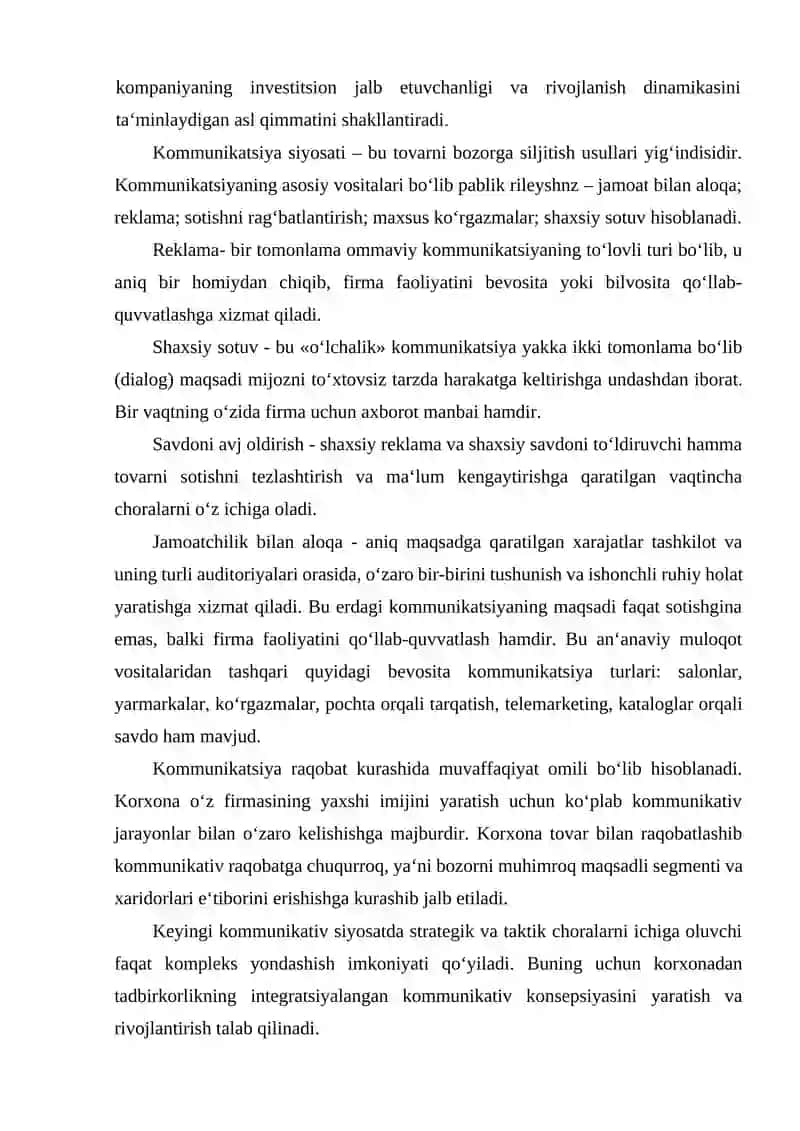 Kommunikatsiya siyosati 2