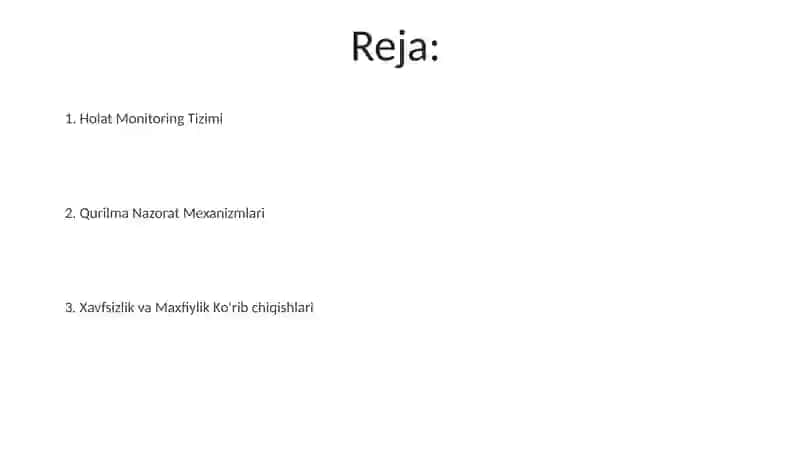 Holat Monitoring Tizimi 2