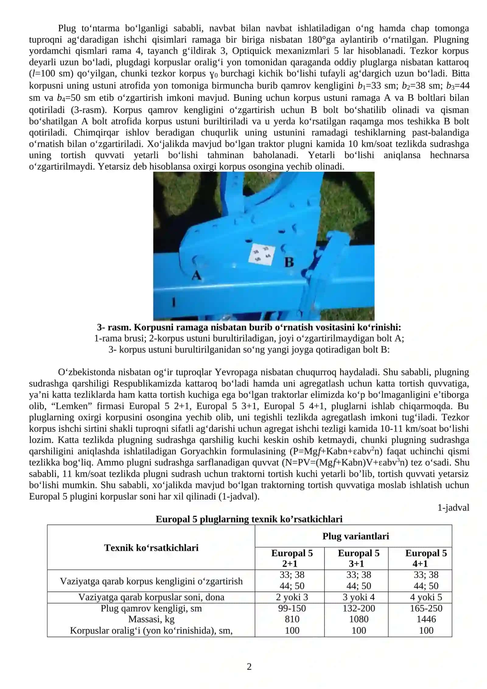 Lemken Europal 5 va PN-3-30 plugini o‘rganish 2