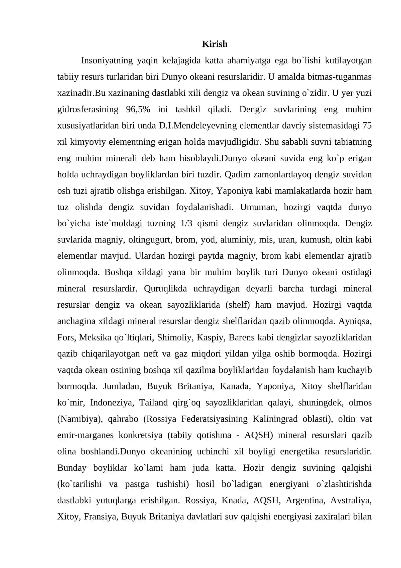 Okean va dengizlarning ekologik muammolari 2