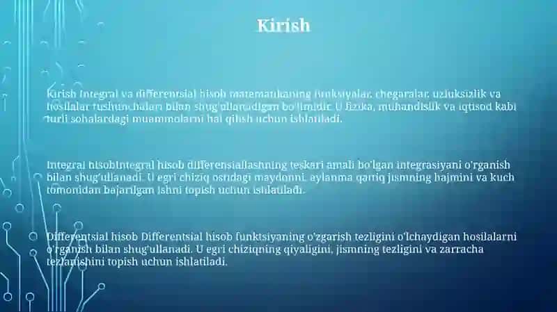 Sirt Integral Va Maydon Nazariyasi 2