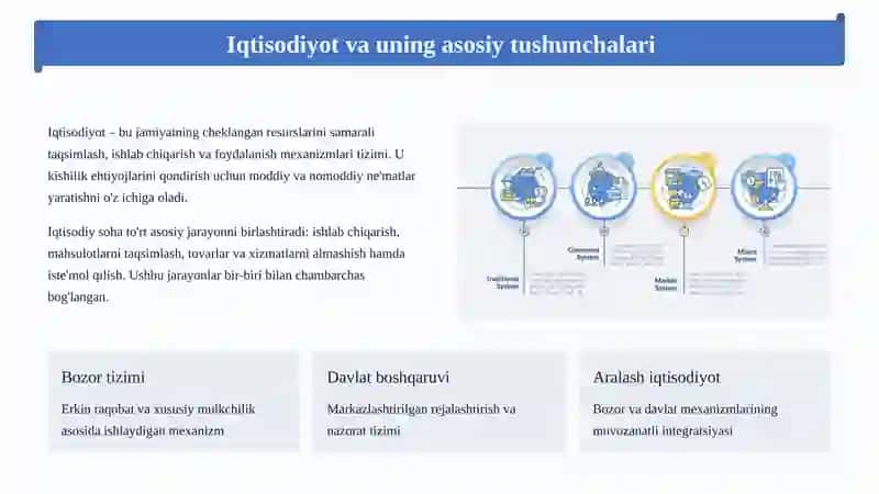 Iqtisodiy sohaning tipologiyasi va konsepsiyasi 2