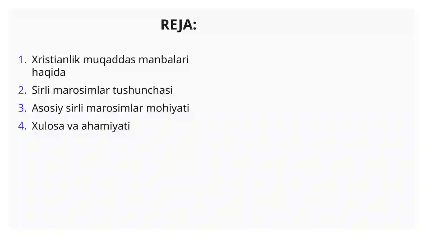 Xristianlik Muqaddas Manbalari: "Sirli Marosimlar"ning Mohiyati 2