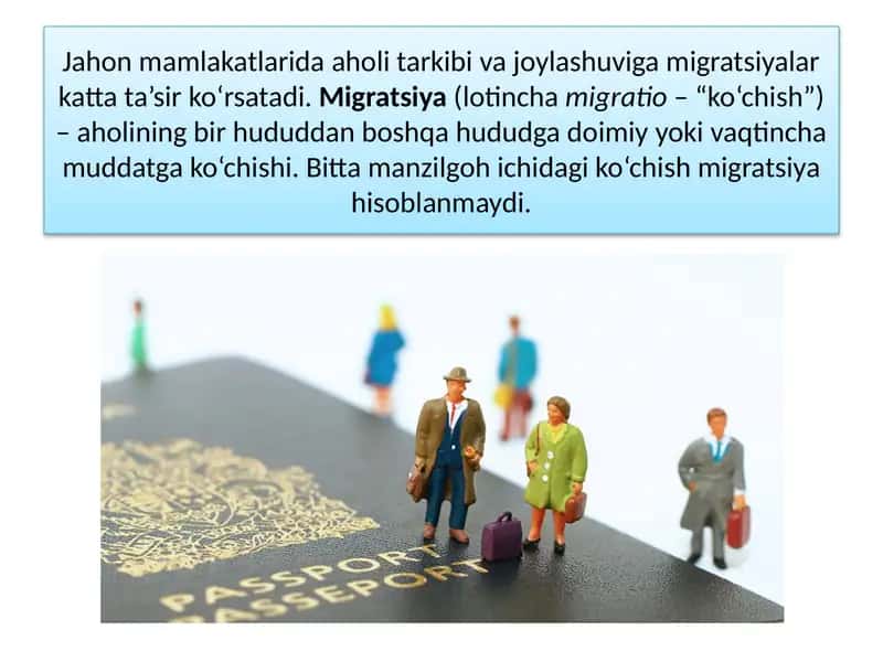 Xalqaro migratsiya jarayonlari va muammolari 2