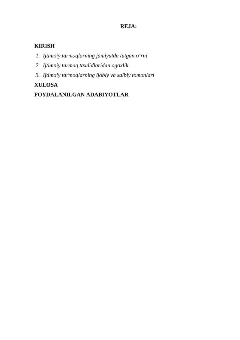 Ijtimoiy Tarmoqlar va Ularning Salbiy Jihatlari 2