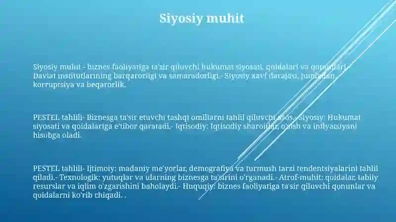 Pestel Tahlili 2
