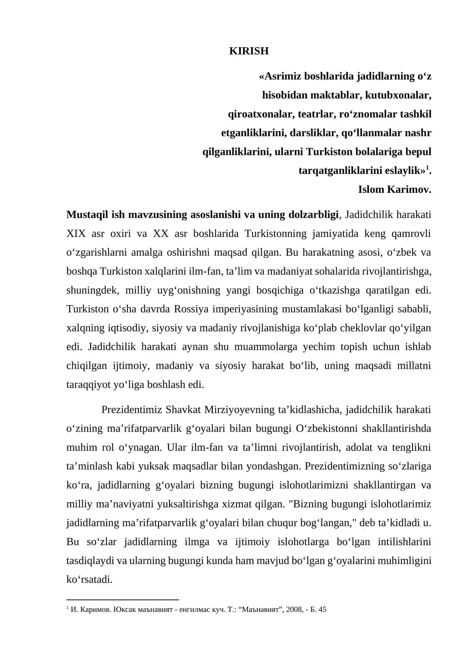 Turkistondagi jadidchilik harakati va uning mazmun mohiyati 2