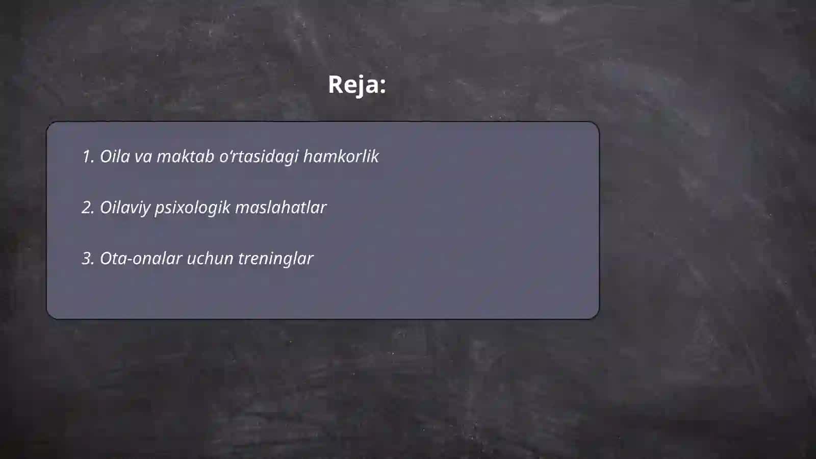 Oila bilan Ijtimoiy Pedagogik Faoliyat 2