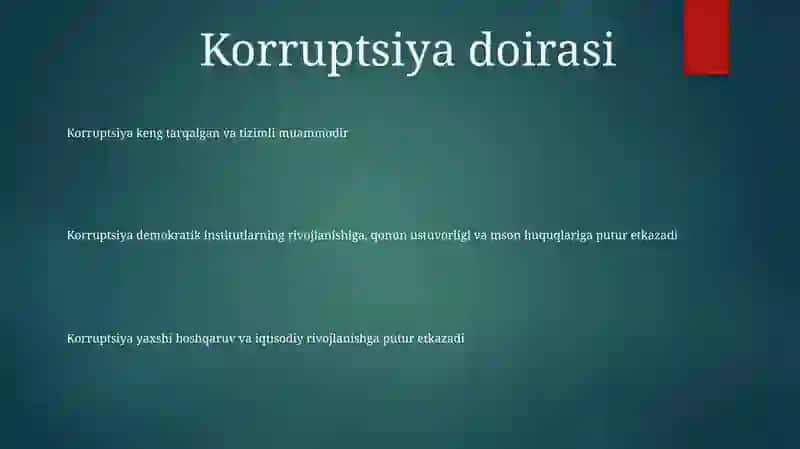 Korruptsiya va unga qarshi kurash 2