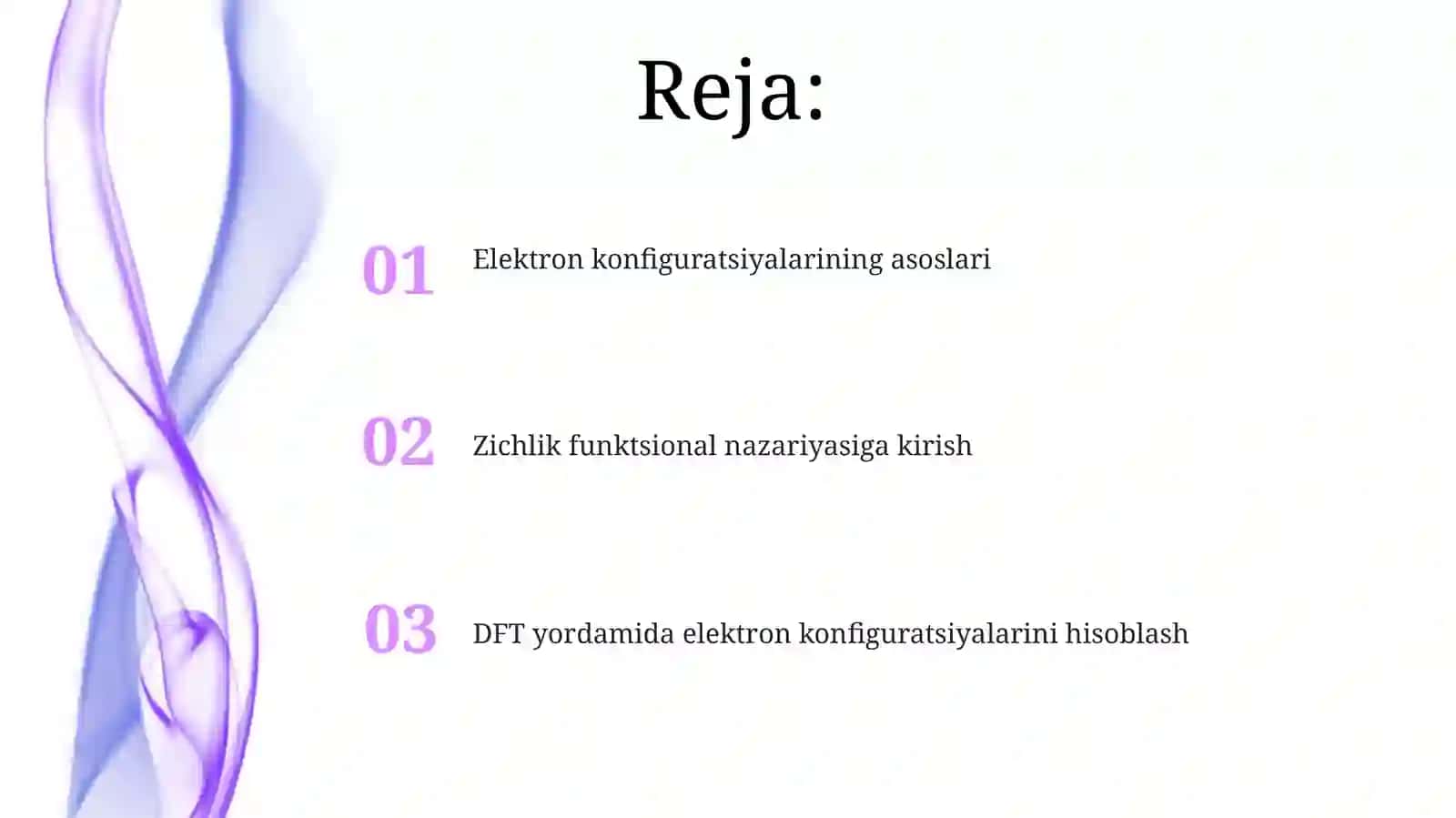 Elektron konfiguratsiyalari 2