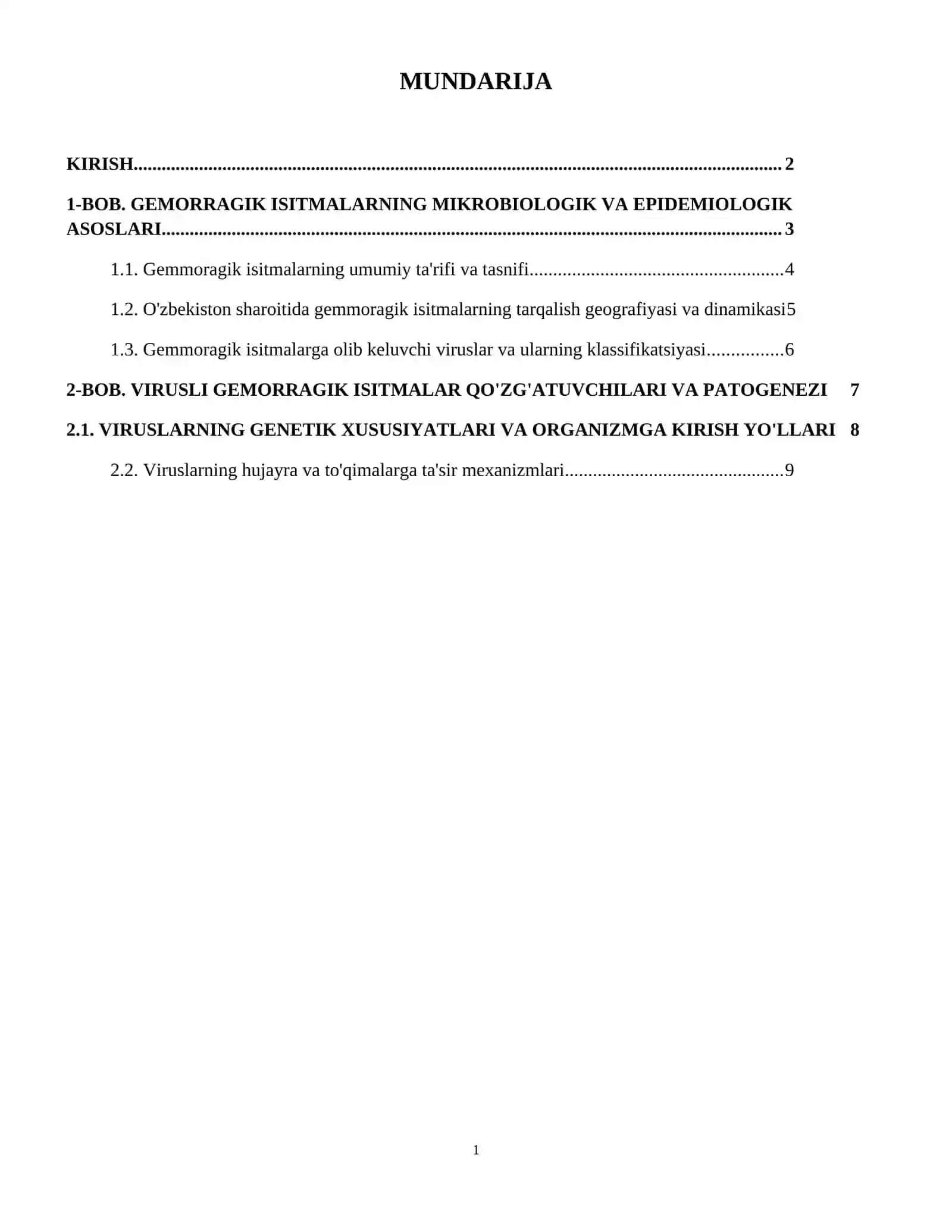 Gemorragik isitma qo‘zg‘atuvchilari, patogenezi, laboratoriya tashxisi. 2