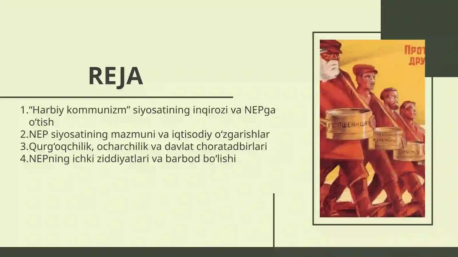 angi iqtisodiy siyosat va uning mohiyati va natijalari 2