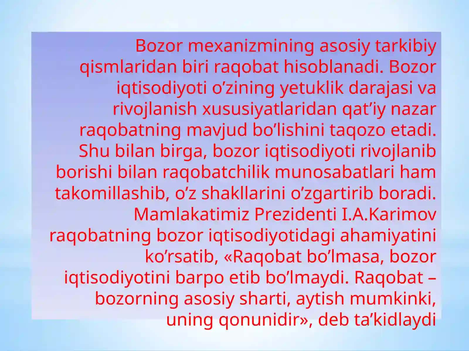 Raqobatning mohiyati va obyektivasi 2