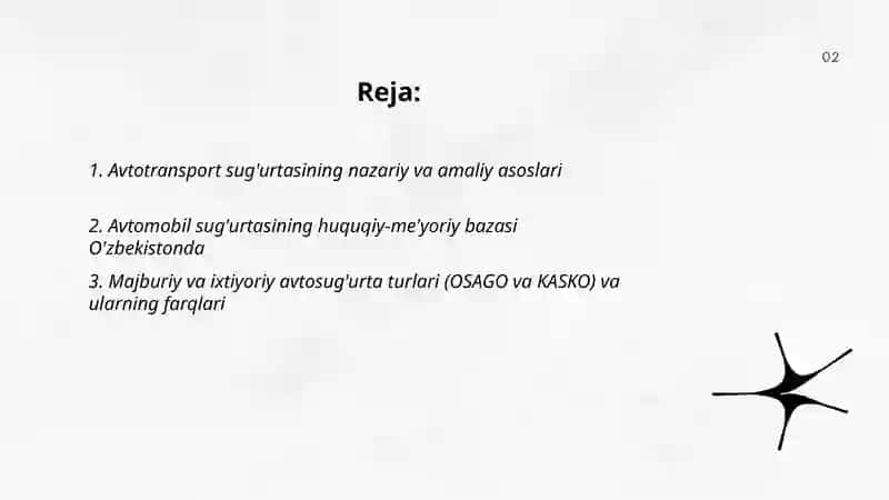 Avtotransport sug'urtasining o'ziga xos xususiyatlari 2