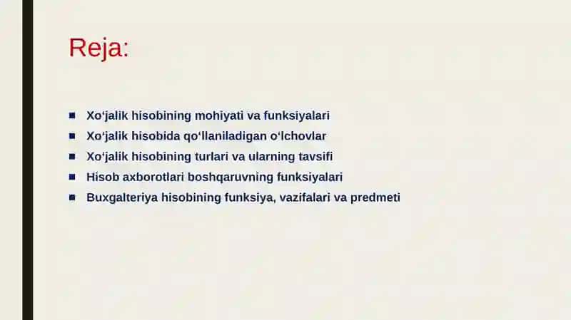BUXGALTERIYA HISOBIGA KIRISH 2