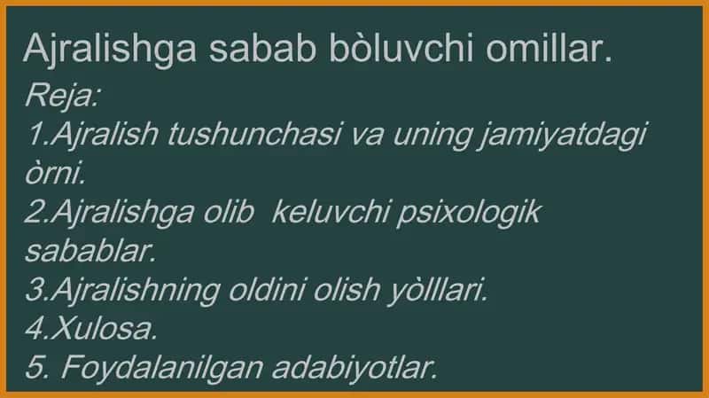Ajralish va psixologiya 2