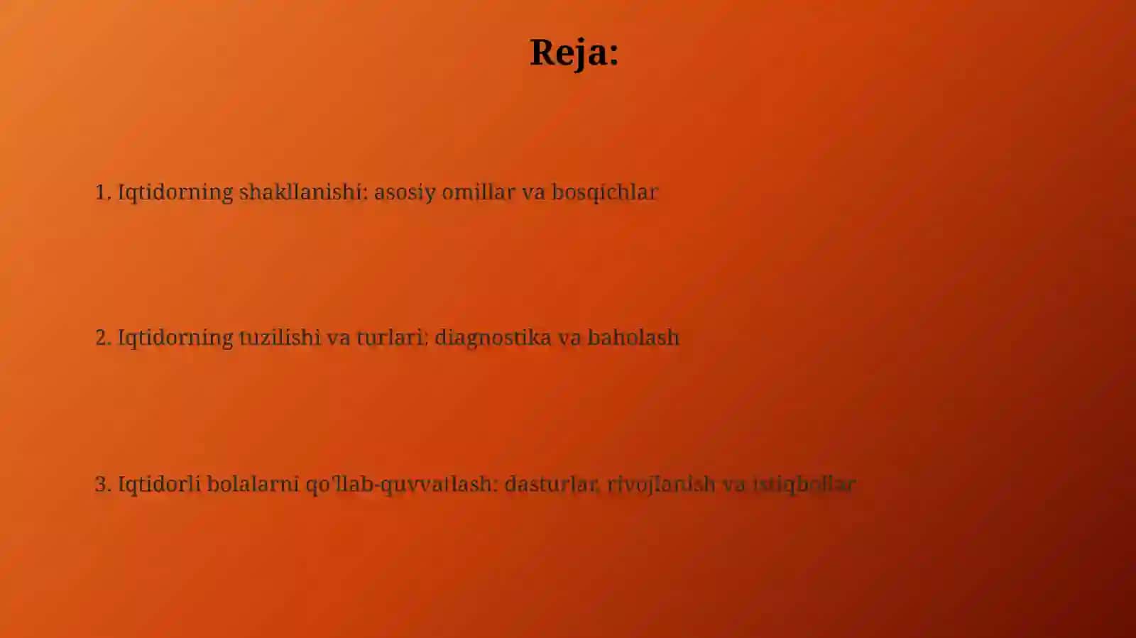 Talantning paydo bólishi vatuzilishi 2