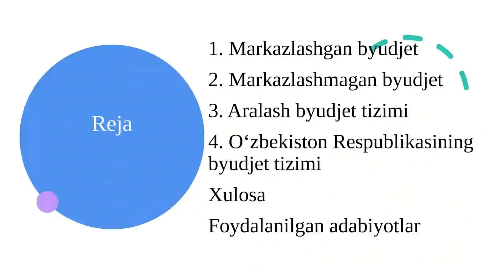 Byudjet tuzilishi asoslari markazlashmagan, markazlashgan va aralash tuzilish 2
