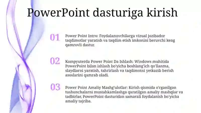 Kompyuterda Power Point Da Ishlash 2