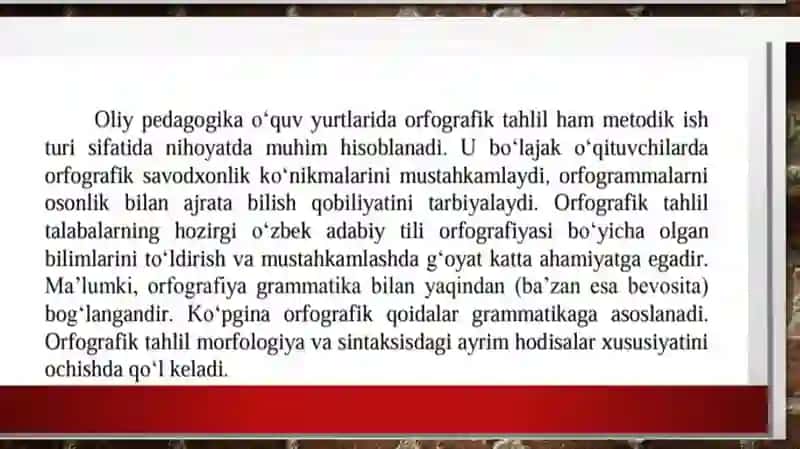 Orfografik tahlil 2