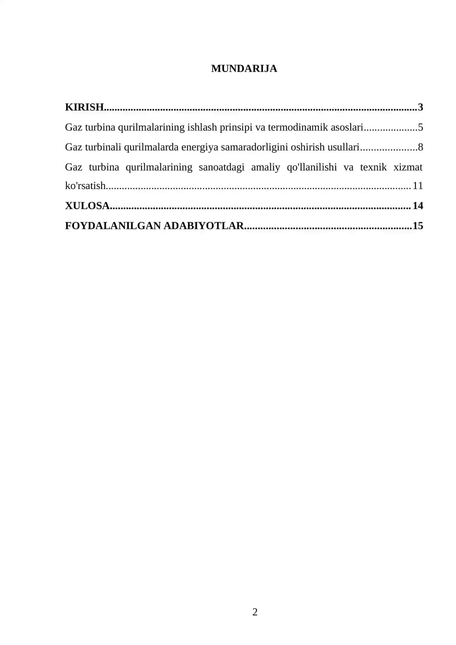 Gaz turbina qurilmalari 2
