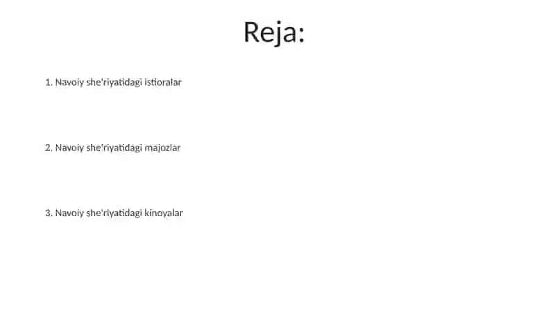 Navoiy sheʼrlaridagi badiiy sanʼatlar 2