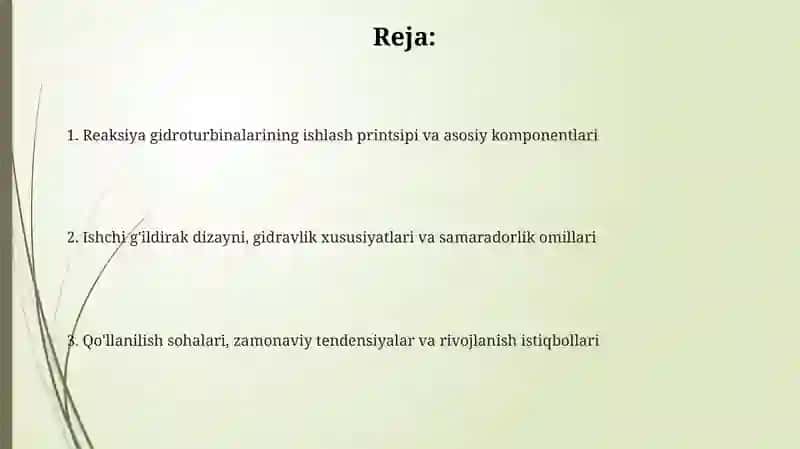Reaktivgidrotrubinalarning ishlash jarayoni 2