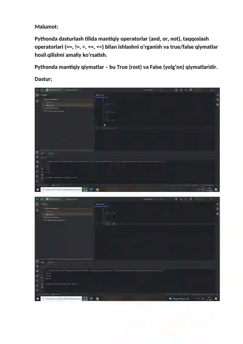 Obektga yo’naltirilgan dasturlash 2