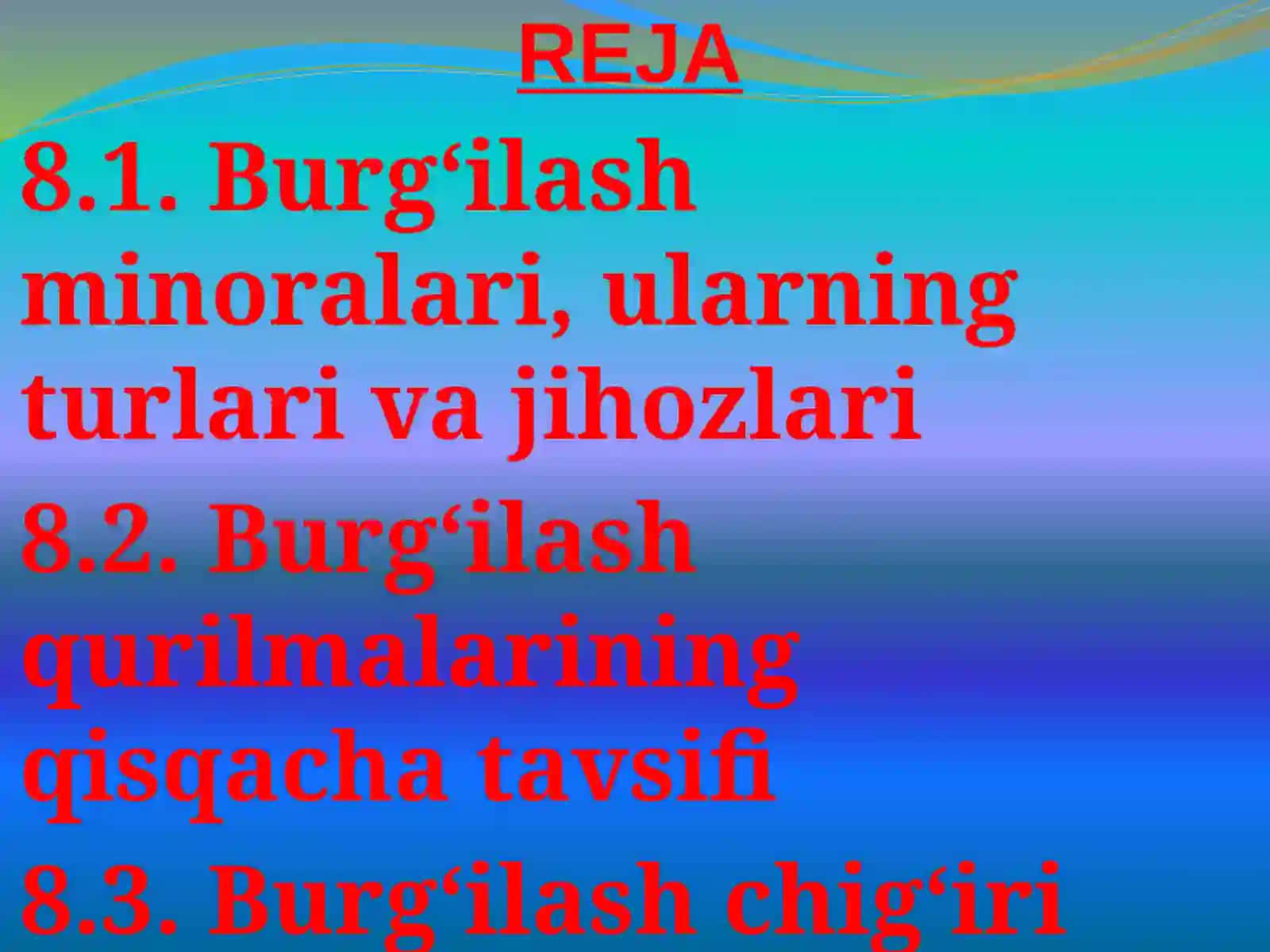 QUDUQLARNI BURG‘ILASH JIHOZLARI 2