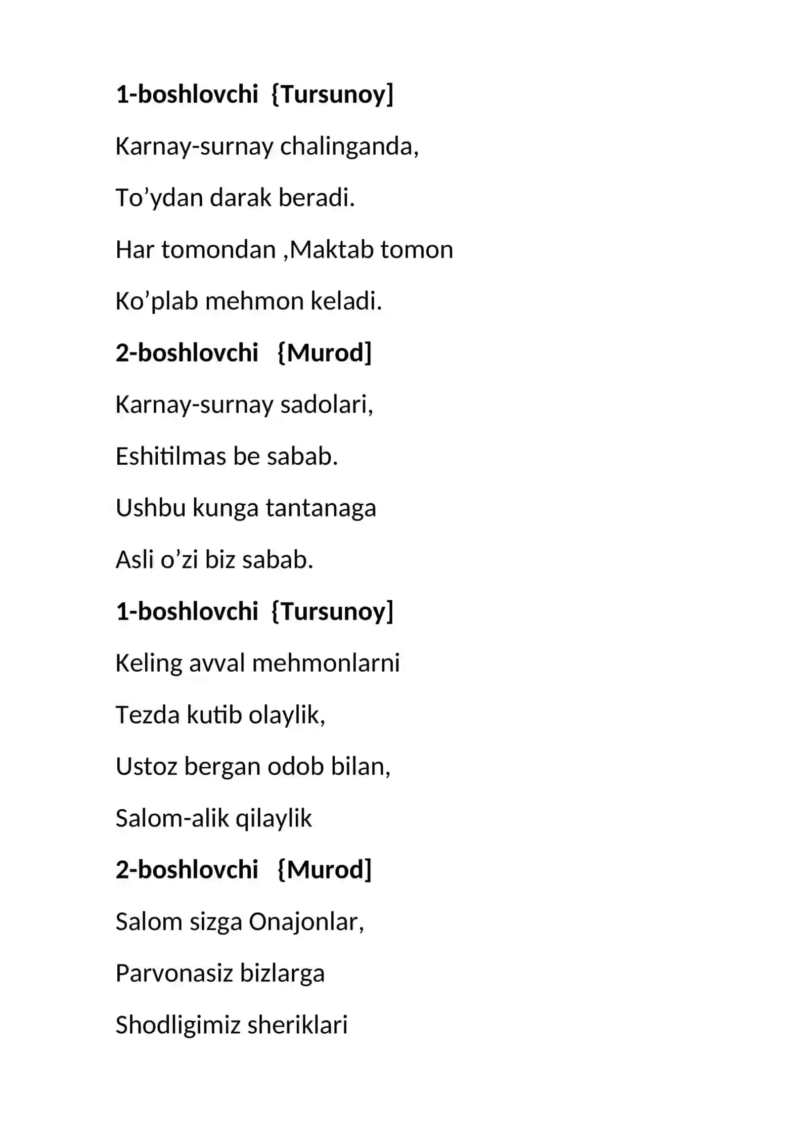 4-SINF BITIRUV KECHASI 2