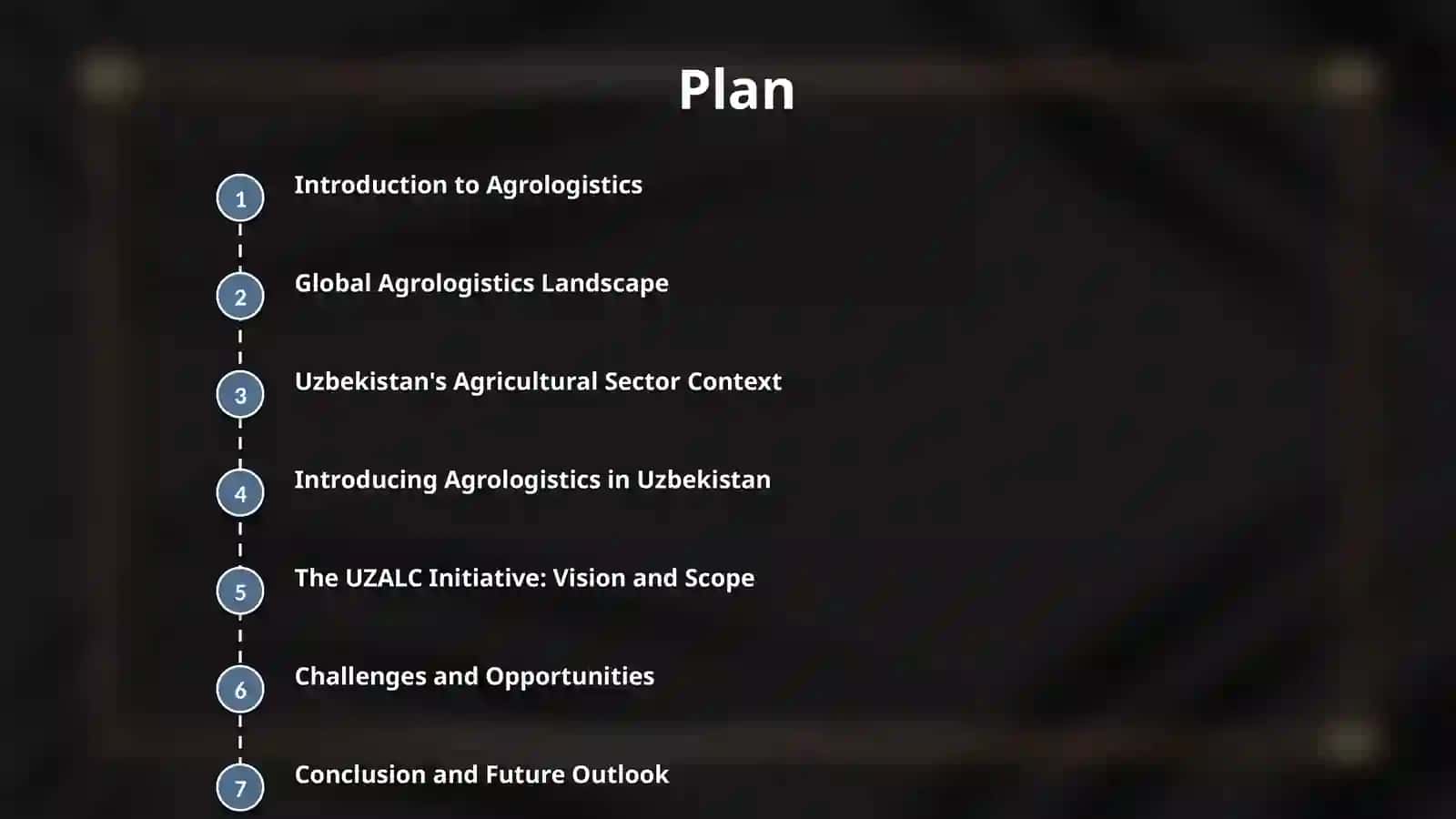 The introduction of Agrologistics in Uzbekistan 2