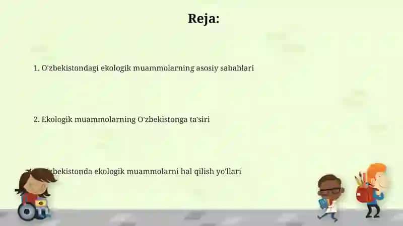 O'zbekistondagi ekologik muammolar va ulargayechim 2
