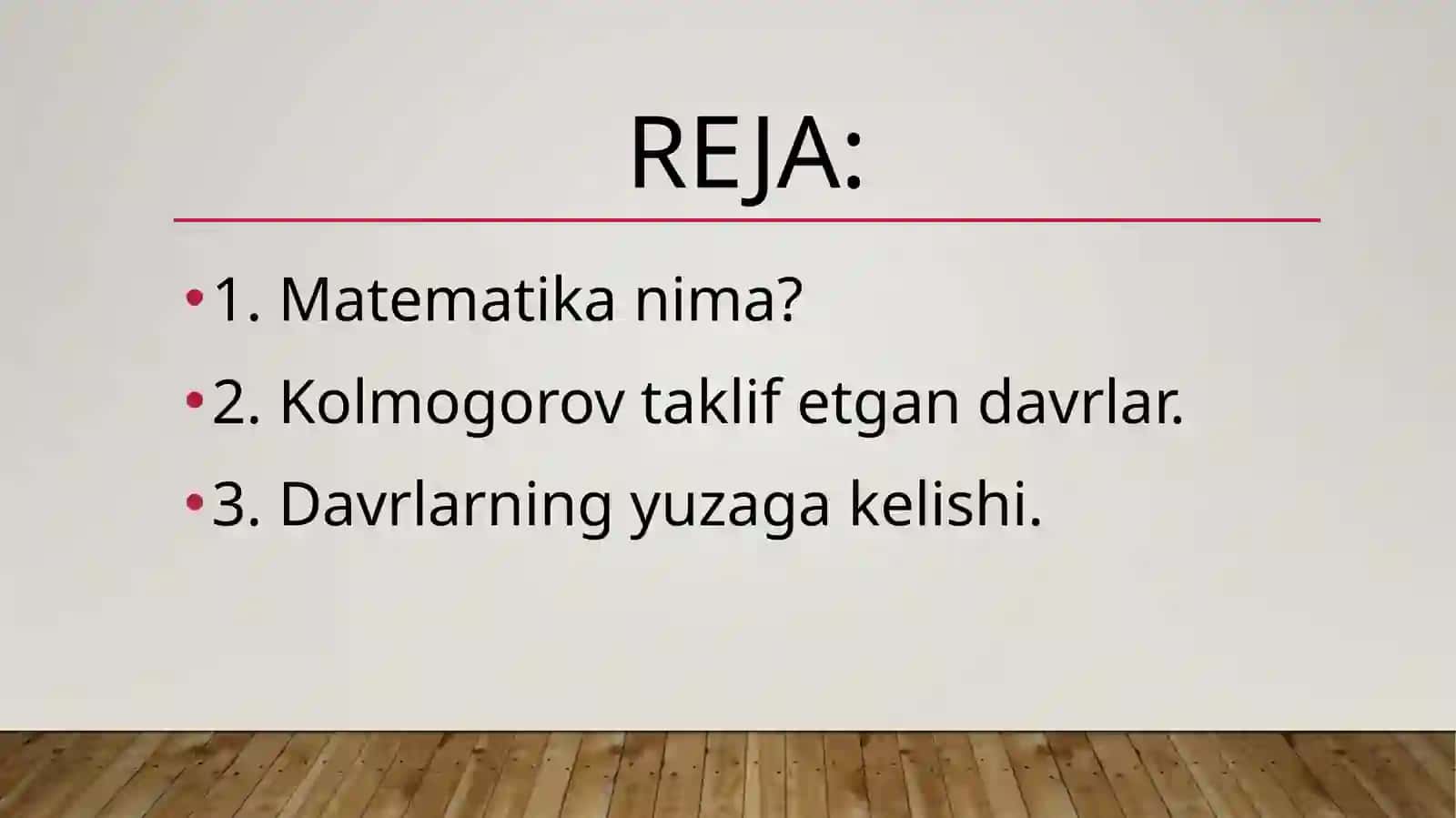 Matematikaning rivojlanish davrlari 2