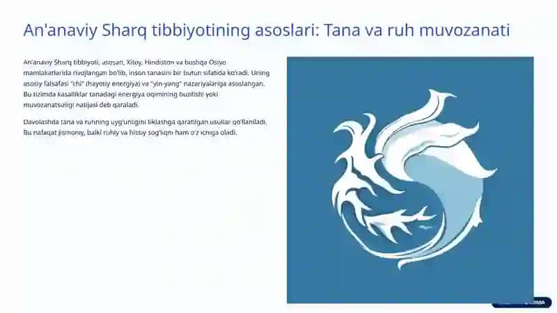 An'anaviy Sharq tibbiyotining asoslari 2