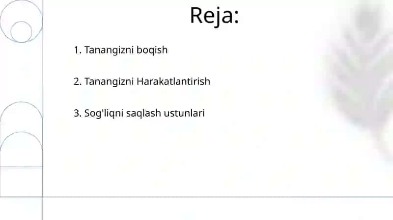 Sog'liqni saqlash ustunlari 2