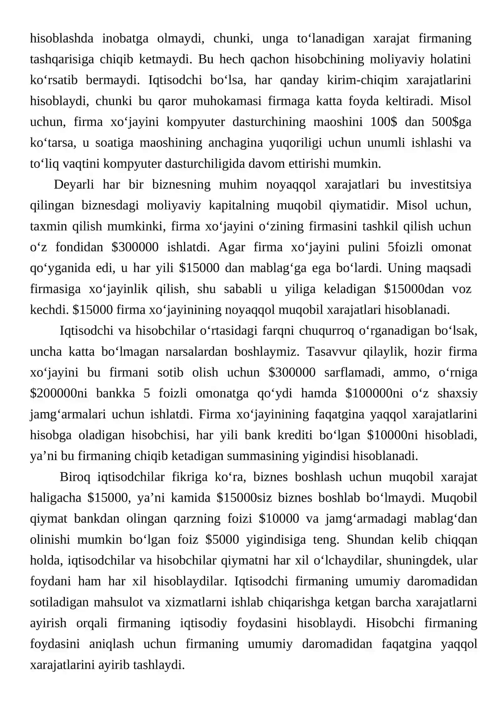 ISHLAB CHIQARISH XARAJATLARI 2