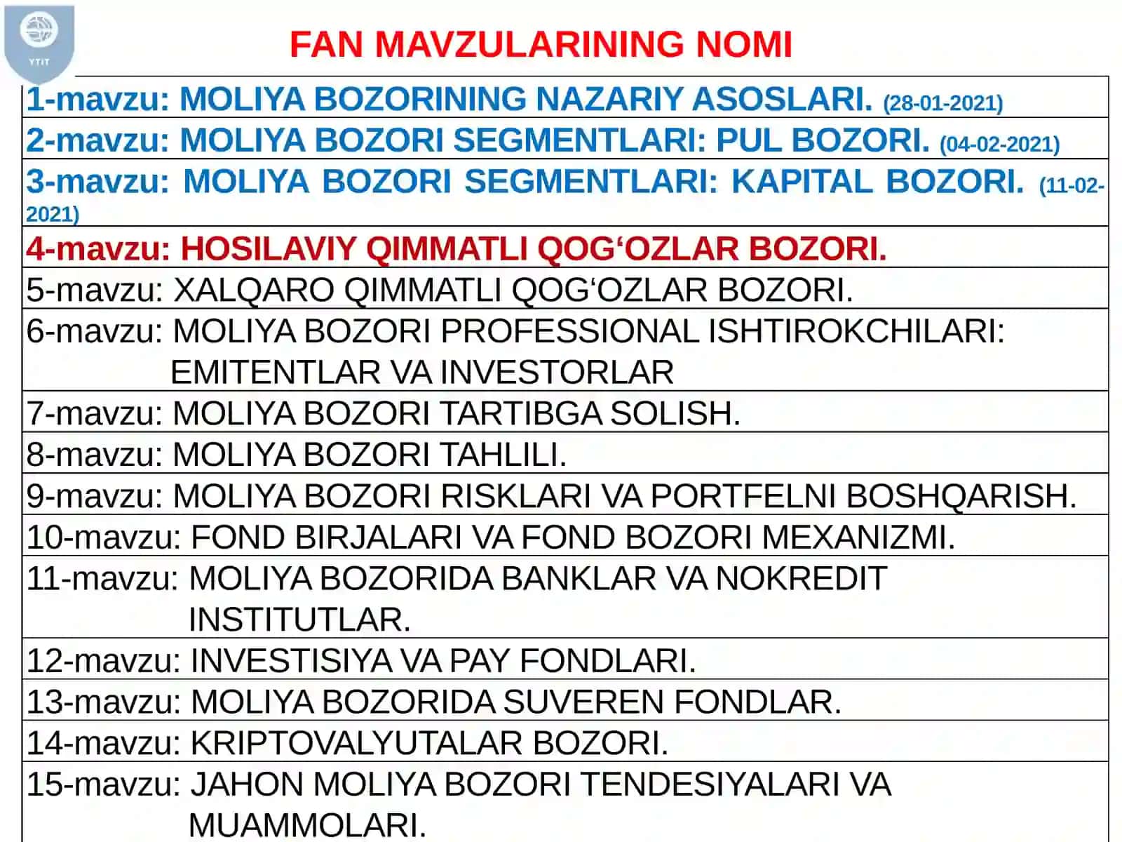 HOSILAVIY QIMMATLI QOG‘OZLAR BOZORI 2
