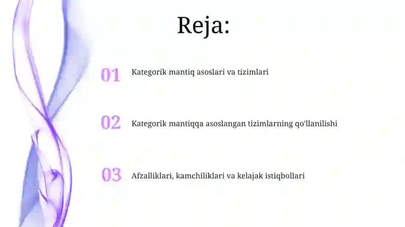 Kategorik mantiq asoslari 2