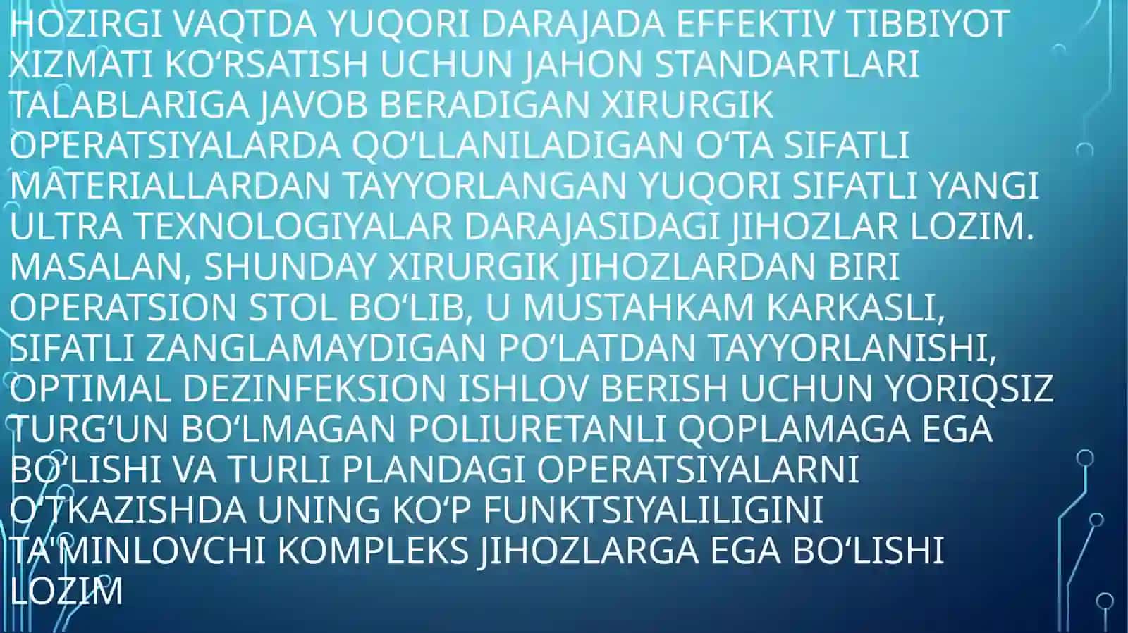 Jarrohlik amaliyoti uchun majmualar 2