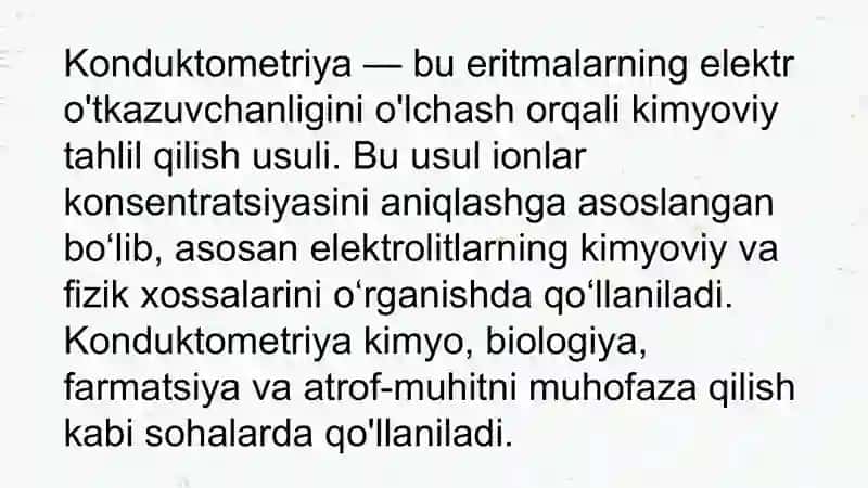 Konduktometriya 2