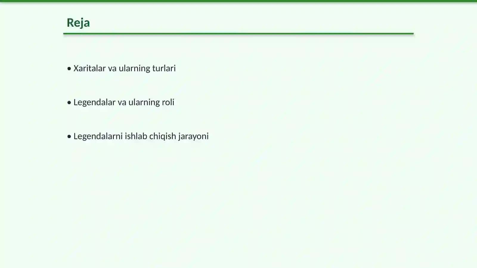 Xaritaning legendasini ishlab chiqish 2