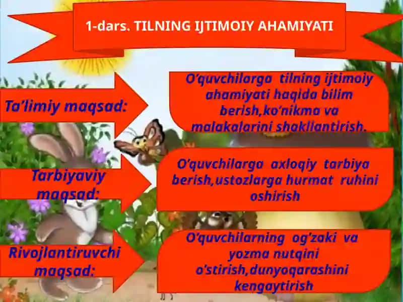 Tilning ijtimoiy ahamiyati 2