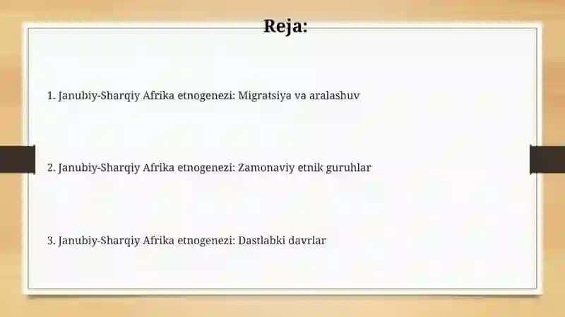 Janubiy Sharqiy Afrika etnogenezi 2