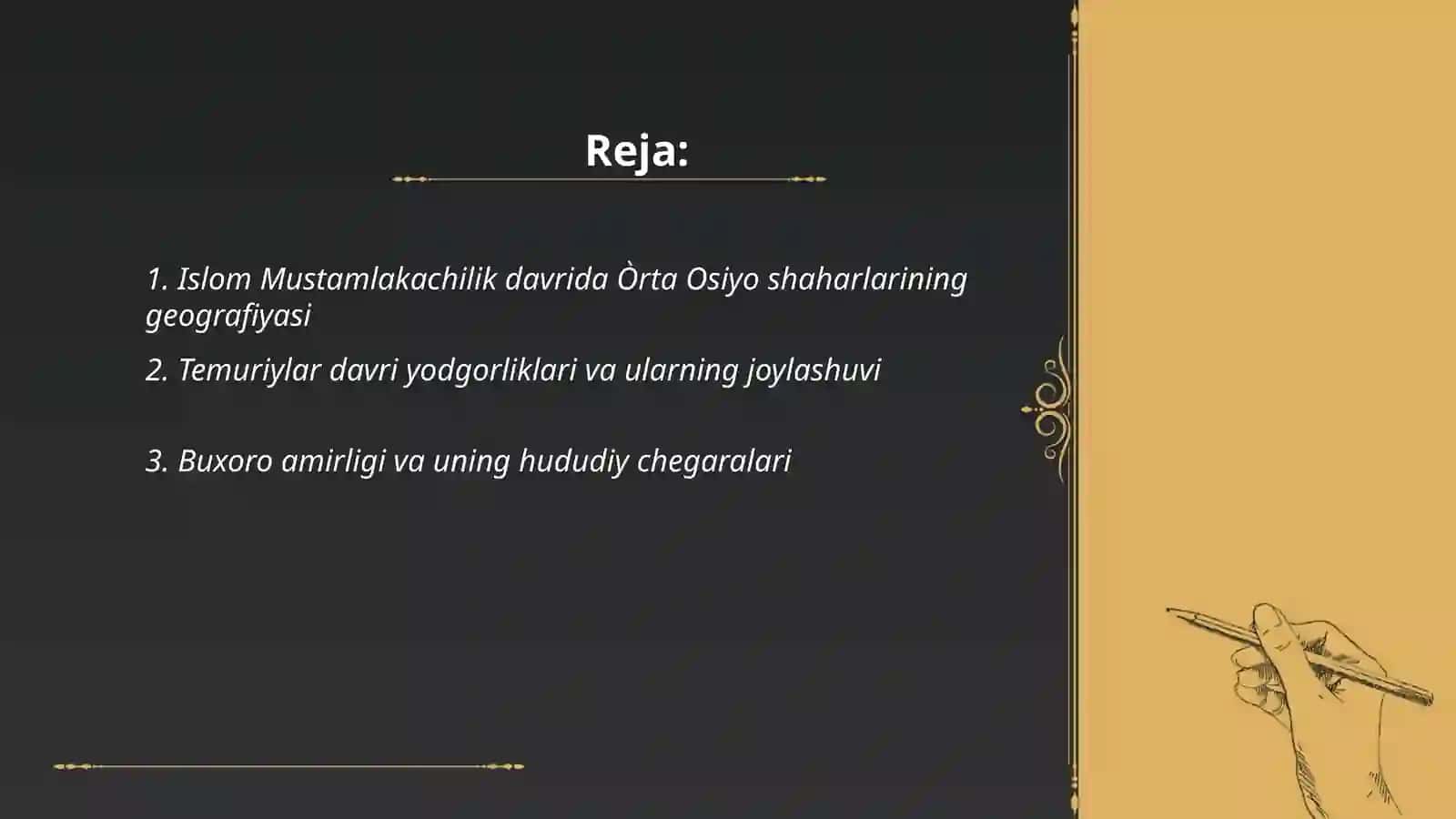 Mustamlaka davrida Òrta Osiyo tarixiy geografiyasi 2