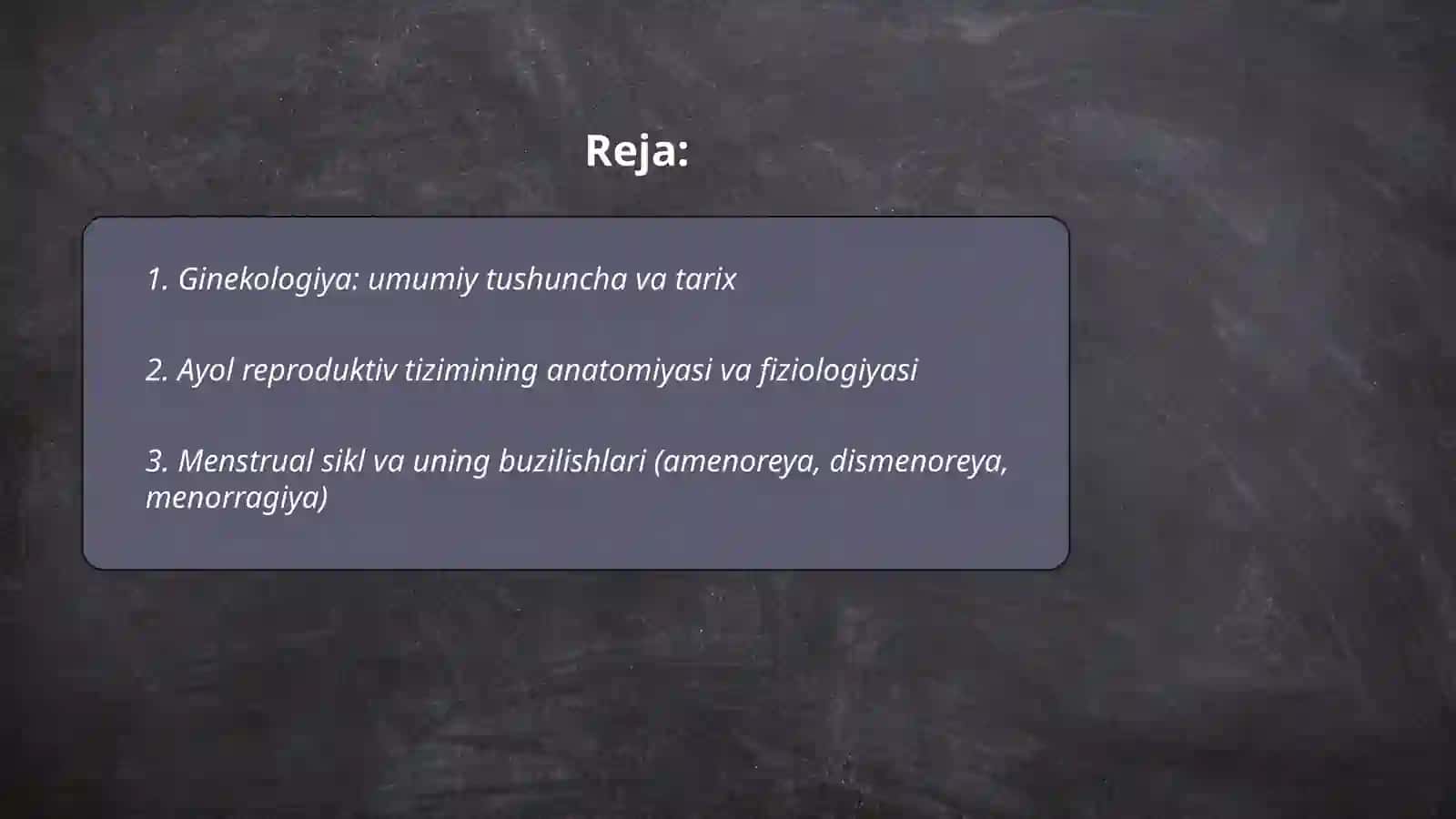 Ginekologiya haqida 2