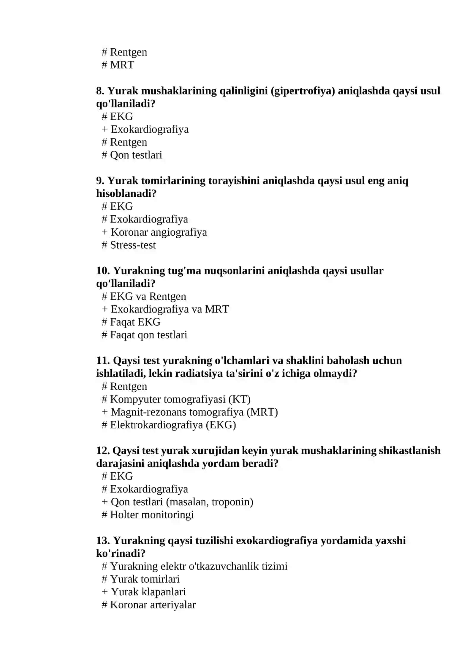 Yurakda EKG va Ultratovush tekshiruvi 2