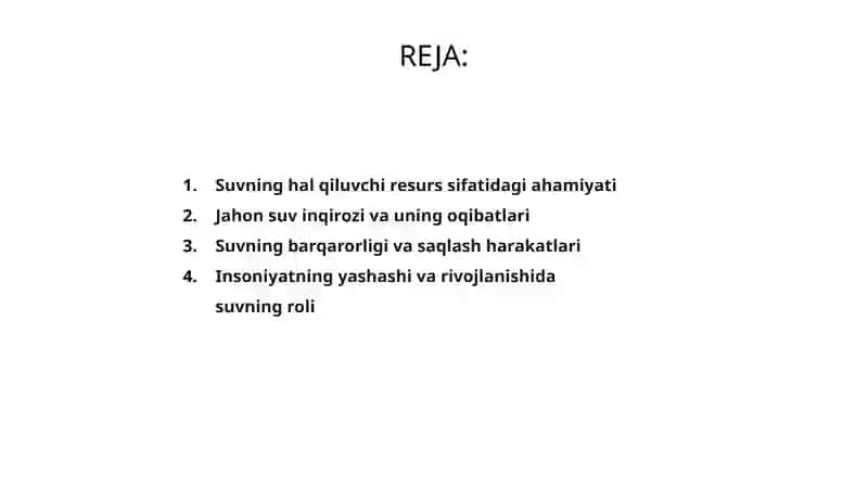 Suvning ahamiyati 2