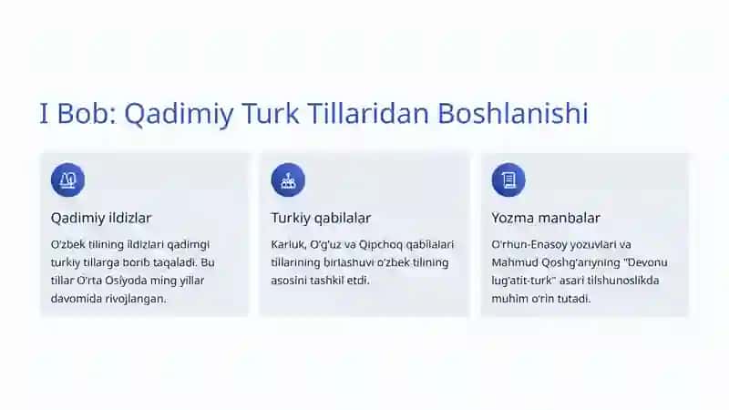 Oʻzbek Tili Grammatikasining Rivojlanish Tarixi 2