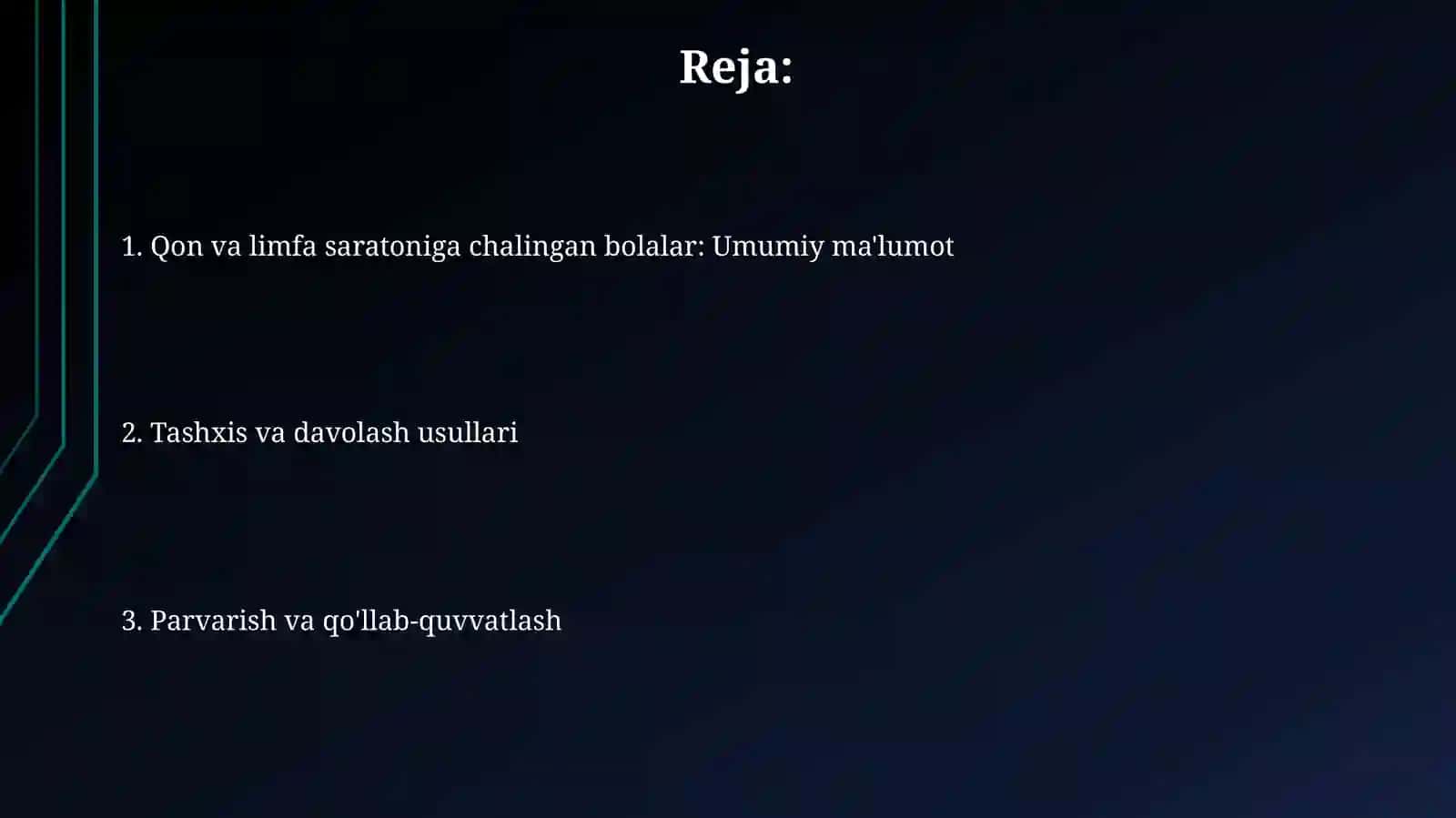 Qon va limfa oʻsmalari bilan ogʻrigan bolalar 2