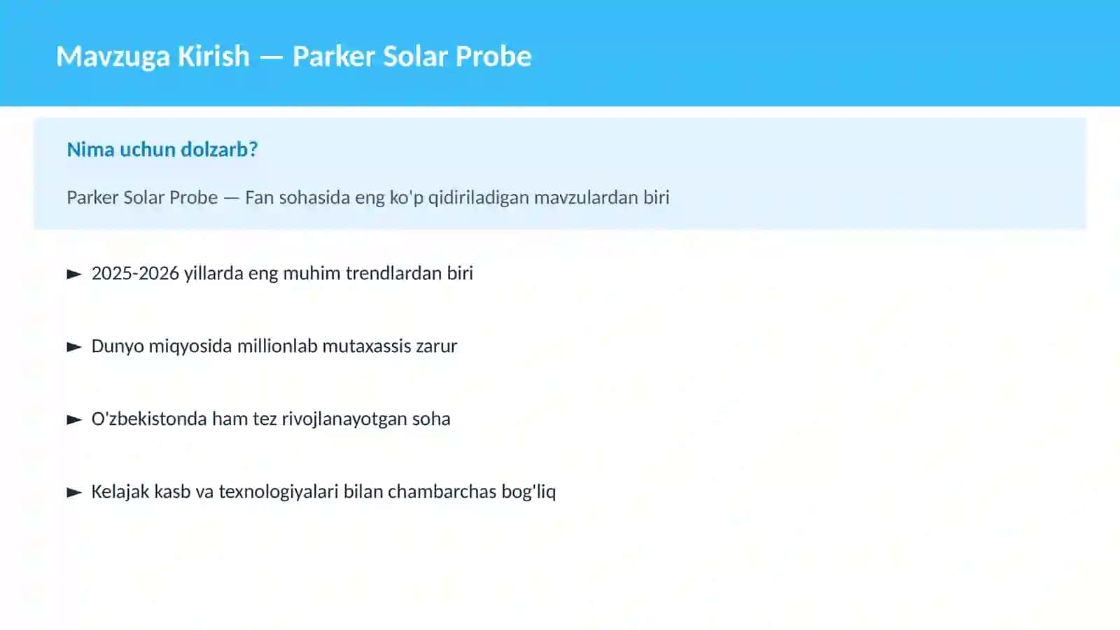 Parker Solar Probe 2